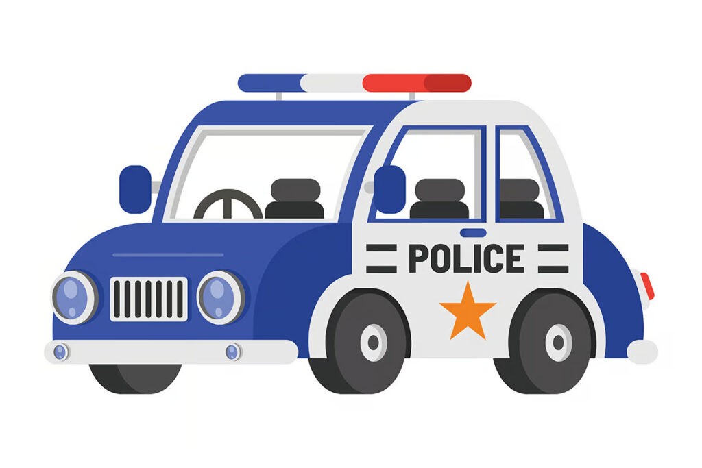 Police Car Graphics Design Template